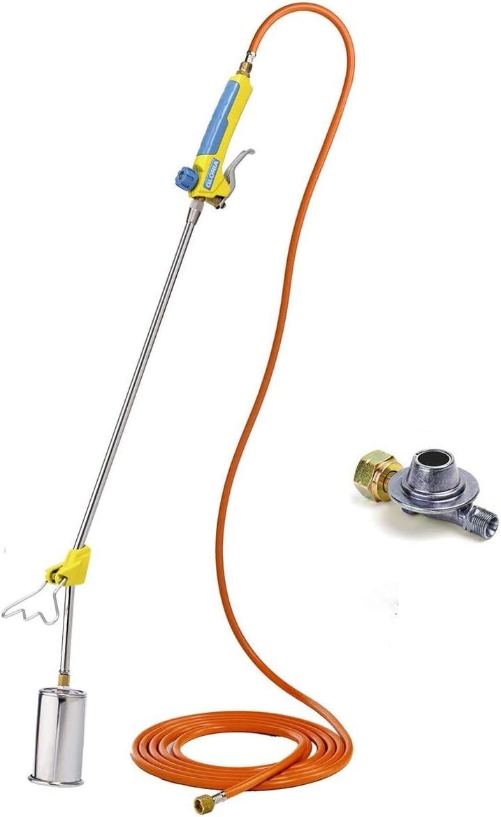 GLORIA Thermoflamm BIO Professional PLUS SET - Gas Burner for big areas, Yellow/Blue, Professional SET PLUS