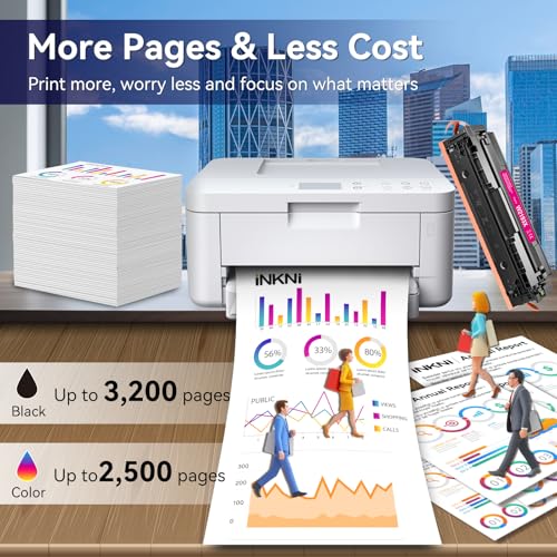 219X (avec Puce) Compatible avec 219A 219X Toner pour HP Color LaserJet Pro MFP 3302FDWG 3302FDW 3302SDW 3302SDWG 3302SDWG 3302FDN 3302FDNG 3202DN 3202DW pour W2190X W2191X W2192X W2193X