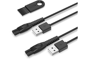 Superer 5V USB Charger Cord Fit for Philips Norelco One Blade 360 Newer Model QP2724 QP2834 QP1924 QP4631 QP6542 QP4530, MG7910 MG5910 MG9510 MG9525, X3001 S3341 X3052, for Phillips Power Shaver Cable