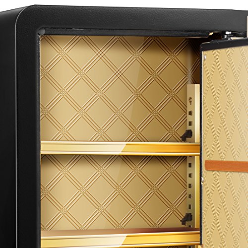 Ainfox Electronic Digital Security Safe Box, 2 Cubic Feet Cabinets Wall Safe Lock Box Cash Strongbox with Number Keys Emergency Lock (no Fingerprint-EW) - Thumbnail 5
