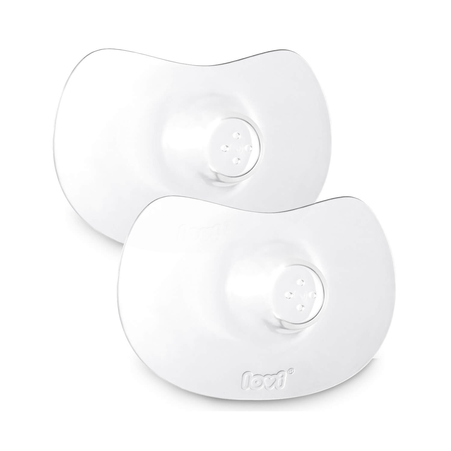 LOVI 2X Breast Nipple Silicone Shields | Small Size | Nipples Protection | Contoured Shape | Scent
