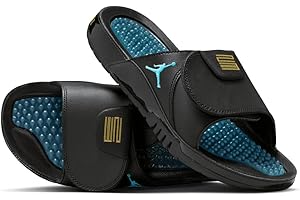 Jordan Hydro XI Retro Men's Slides (FN2452-047, Black/Gamma Blue/Varsity Maize)