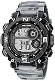 Armitron Sport Men's 40/8284CMGY Digital Chronograph Matte Black and Grey Camouflage Resin Strap Watch