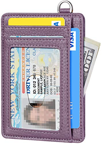 FurArt Slim Minimalist Wallet, Front Pocket Wallets, RFID Blocking, Credit Card Holder with Disassembly D-Shackle