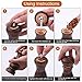 Salt and Pepper Grinder, Manual Wood Salt and Pepper Mill Set with Adjustable Coarseness Ceramic Grinder, Refillable Salt and Pepper Shakers, Fit for All Kinds of Kitchen Spices, 5.5 Inch