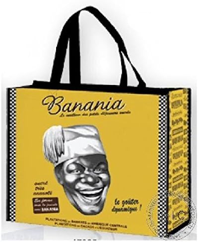 FRENCH SHOPPING TOTE BAG RETRO AD BANANIA 2