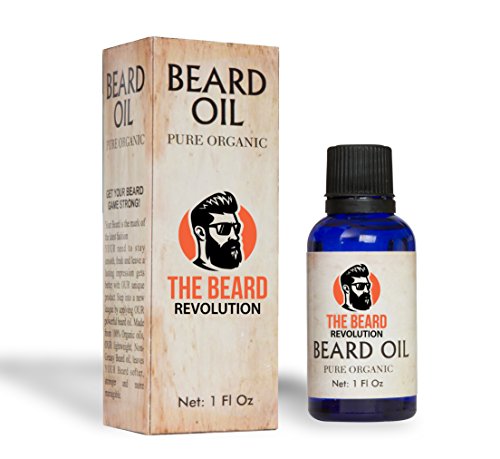 The beard revolution pure organic beard oil | premium unscented b…