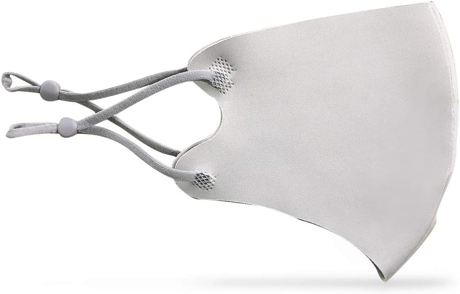 HJHY Reusable Cotton Mäsks Dust-proof Washable Mäsks with Adjustable Earloop for Adults (1 Piece of Grey)