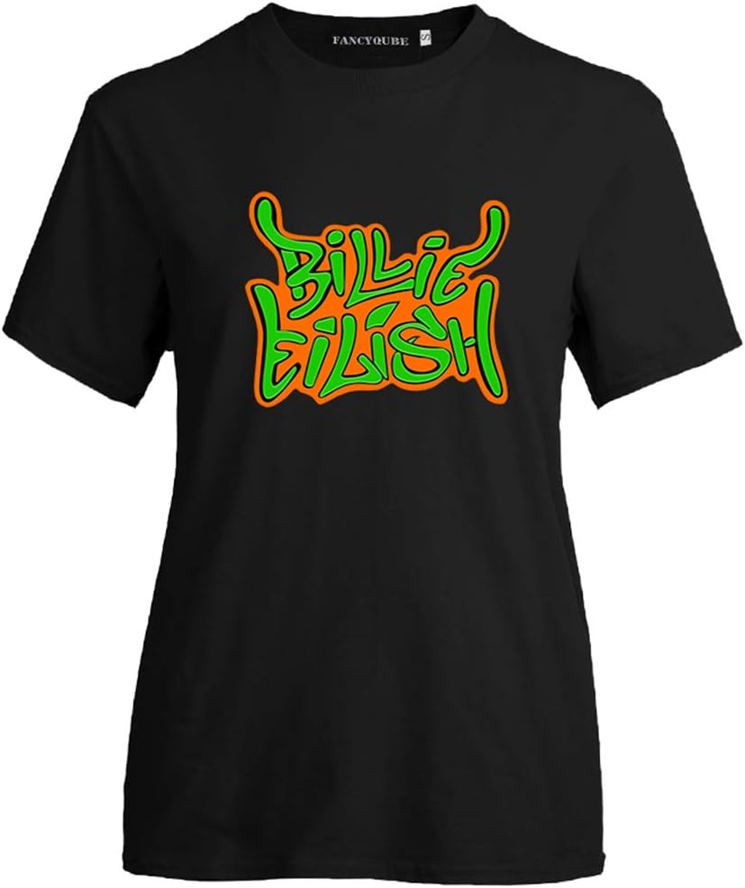 Fushimuma Women's Billie Eilish You Should See Me in A Crown Spider T-Shirts Tee Tops