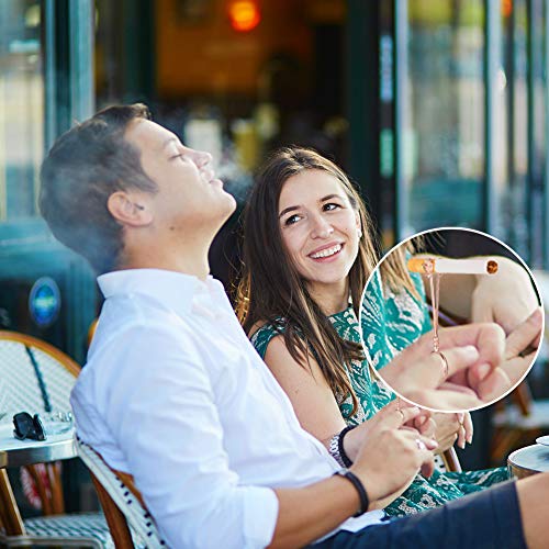 DaveandAthena 3 Pieces Cigarette Holder Ring Elegant Lady/Gentleman Smoker Cigarette Holder Ring, 0.67 Inch