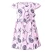SMILING PINKER Toddler Little Girls Flower Dress Cotton Casual Summer Sundress