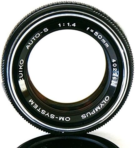 Olympus G. Zuiko 50mm F/1.4 OM Lens for Olympus SLR Cameras, for Micro 4/3 Olympus/Panasonic/Sony with an Adapter, Close to Mint + Vivitar 1A Skylight Filter