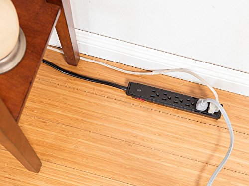 Monoprice Surge Strip Computer Surge Protector, Black (115873)