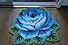 USTIDE Handmade Rose Thick Antiskid Polyester Area Carpet/Area Rug Washable Doormat 31.49 Inch x 23.62Inch