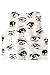 Cfanny Women's Cartoon Eyes and Tears Pattern