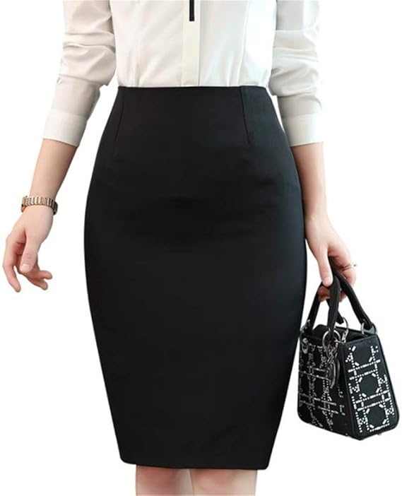 Huangshan こうさん キャリアウーマン 美脚 タイトスカートセクシー オフィス用 Ol服 ミドル丈 ハイウェスト 着痩せ 気質 ミニスカート スカート 通販 Amazon