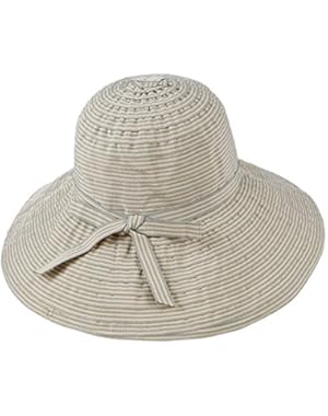 Women's Sun Summer Beach Foldable Stripes Fisherman Cap