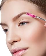 SWKJ 60 PCS Disposable Eyelash Brushes Spoolies Rose Red Cosmetic Wands view 7