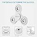 Abighand Anti-Anxiety Fidget Spinner EDC Focus Toy for Kids & Adults/Hand Spinner Stress Reducer, White