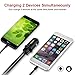 Car Charger, GOOLOO 24W 4.8A Metal Dual USB Car Adapter for iPhone X/8/7/6S/plus, iPad Pro/Air 2/Mini, Samsung Galaxy S8/S7/Edge and More - Black