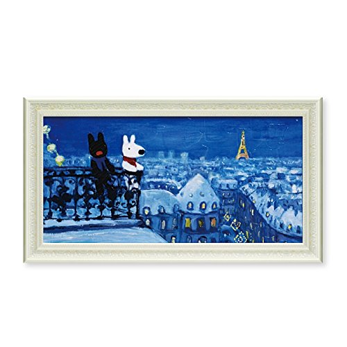 絵 絵画 リサとガスパール アート B01mytf94c Gl ワイドlサイズ パリの天窓から アートフレーム リサとガスパール 子供部屋 インテリア 動物 超歓迎 Www Anoual Ma