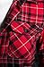 BodiLove Women's Warm Flannel Long Roll Up Sleeve Button Up Plaid Shirt