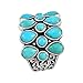 Turquoise Ring Sterling Silver 925 Genuine Turquoise Size 6 to 10