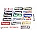 Fanco Electronics Supreme Laptop Luggage Skateboard Helmet Graffiti Sticker Decals Vinyls Reusable Strong Adhension Decorative Sticker 71pcs