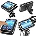Bicycle Bike Phone Mount Holder, iKross Black Universal Water Resistant Pouch Holster Cover Case with 360 Degrees Rotatable Fits iPhone 7, 7 Plus, 6, 6 Plus Samsung and Android Smartphone Devices