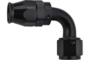 EVIL ENERGY 8AN PTFE Hose End Fitting 90 Degree Black for PTFE Hose Only