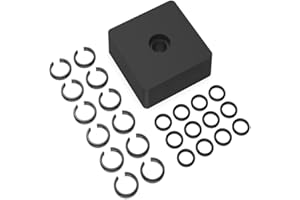 12 Sets 3/8" Impact Retaining Ring Clip Kit with O-Ring and Install Tool, Friction Rings Compatible with Electric or Pneumati