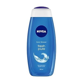 NIVEA Shower Gel, Fresh Pure Body Wash, 500ml