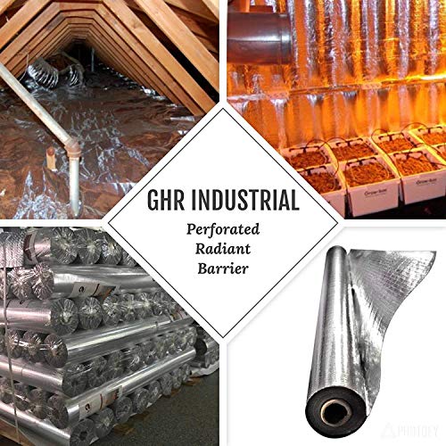 Radiant Barrier Attic Insulation - Reflective Insulation - Attic Foil - 1,000 Sq Ft Roll - Foil Insulation - Industrial Strength, Commercial Grade, House Wrap, No Tear, Double Sided