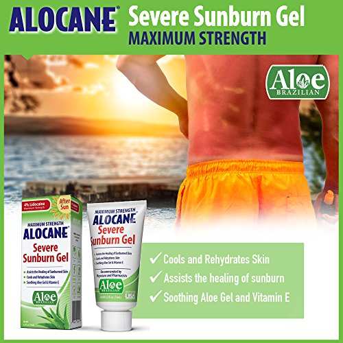 Alocane Severe Sunburn Gel, with Lidocaine, Vitamin E & Brazillian Aloe