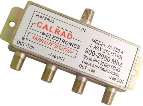 Calrad 75-730-4 4-Way 2GHz Satellite Splitter