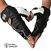 Steel Sweat Workout Gloves - Best for Weightlifting Gym Fitness Training and Crossfit – Made for Men and Women who Love Lifting Weights and Exercise - Leather SCARR Black Large