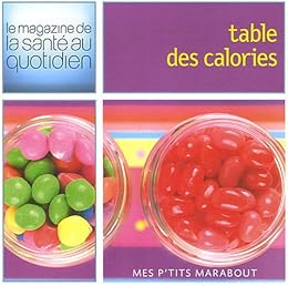 Table des calories