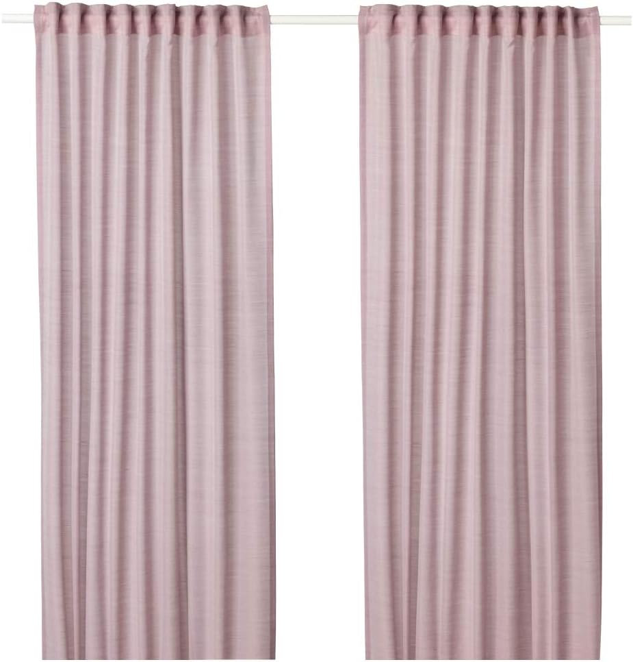 IKEA ASIA HILJA Curtains 1 pair pink