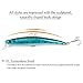 Goture Deep Diving Minnow Hard Fishing Lures Bass Crankbaits with Treble Hook Life-like Swimming Trout Fishing Tackle