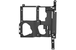 AUTO DYNASTY GM1221121 Factory Style Headlight Mount Bracket with Body Cladding Compatible with Chevy Silverado Sierra Suburban Tahoe Yukon XL 1999-2007, Driver Left Side, Bare Black