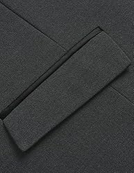 HISDERN Gray Mens Vest Formal Business Suit Vest