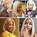 Blonde Human Hair Wigs 13x4 Lace Fron Wig Middle Part Short Cut Blonde Bob 180% Density Remy Hair 12