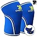 Knee Sleeve Neoprene 7mm (1 Pair) with FREE Adjustable Patella Knee Brace (1 Pair) By Chief Gear - Knee Support, Protects Patella, Pain Relief for Weight Lifting, Gym - Both Women & Men (Large)