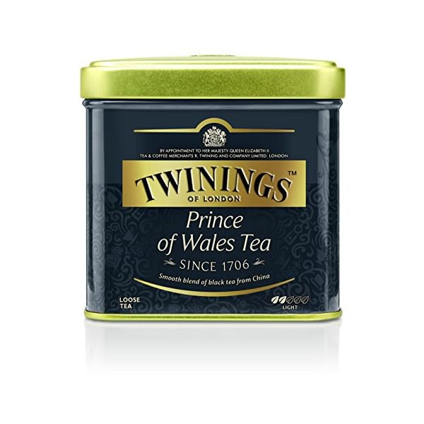 Twinings Prince of Wales Tee Sanfter Schwarztee Dose 100g, Der Tee entfaltet den fruchtigen Geschmack des Keemum-Tees…