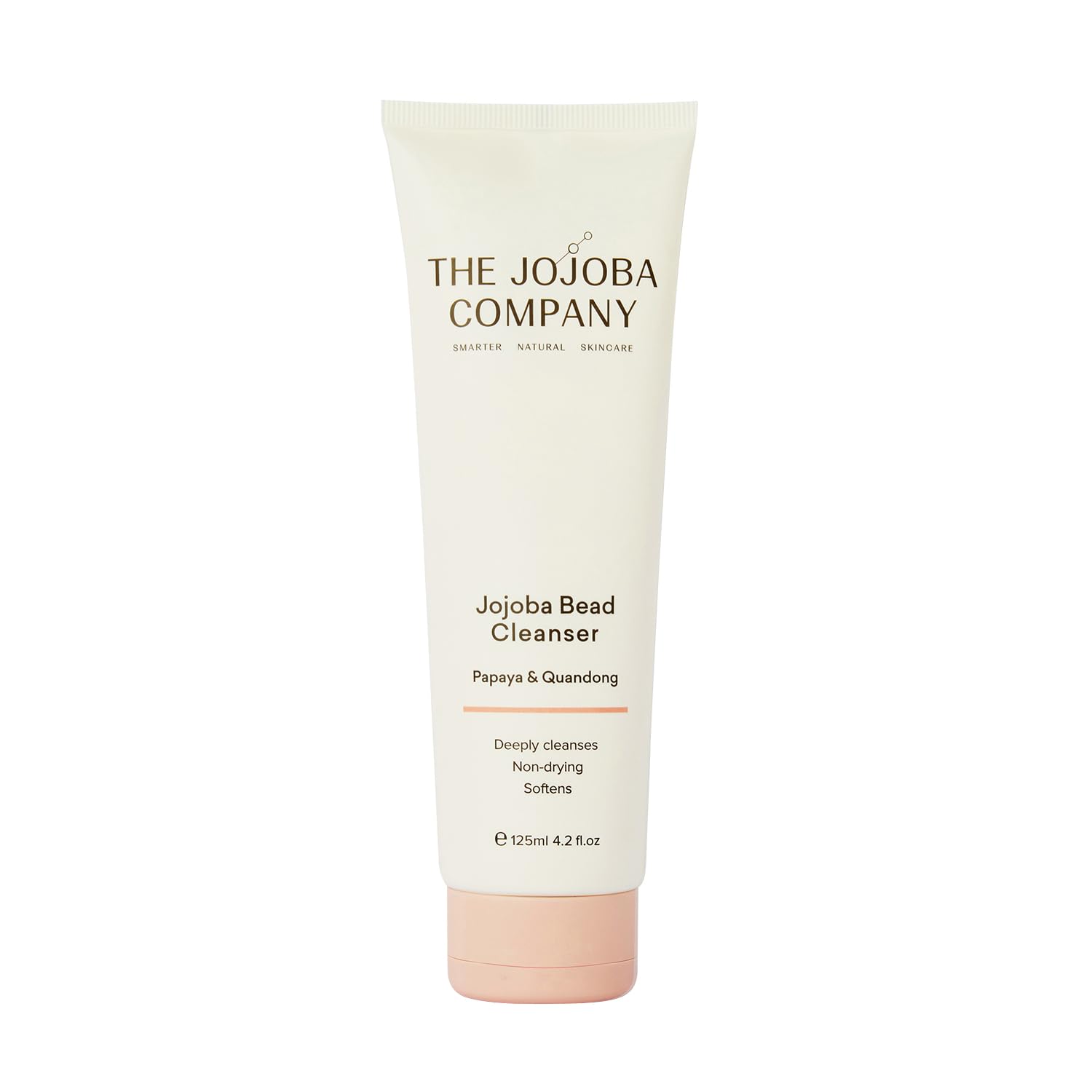 The Jojoba Company Jojoba Bead Cleanser, Deeply Cleanses Face, Exfoliates and Softens, Helps To Maintain Clear and Hydrated Skin, Aloe Vera and Papaya 125ml