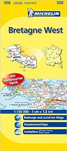 michelin karte bretagne Michelin Localkarte retagne West 1 : 150 000: 9782067134133 