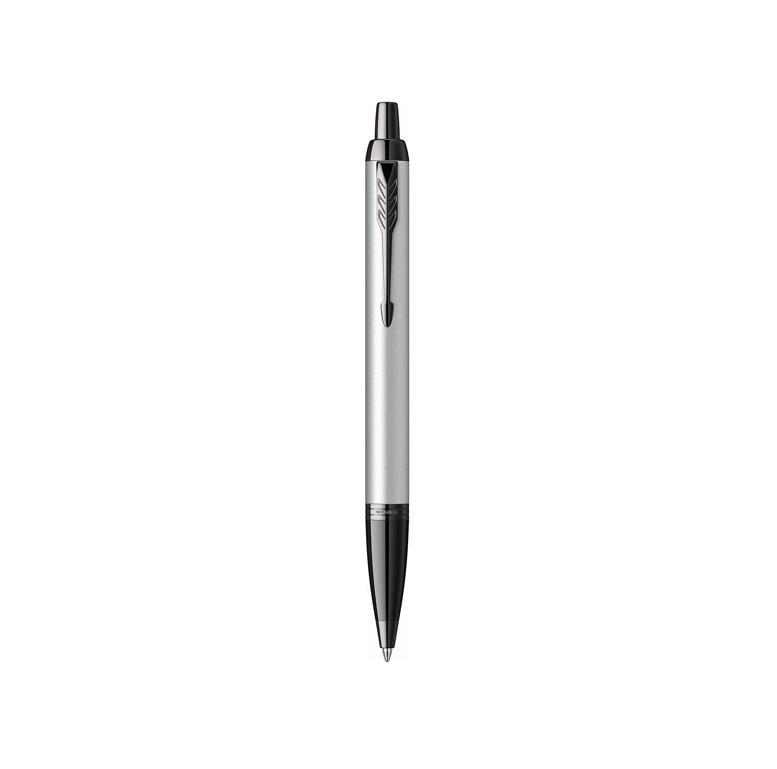 Parker IM Ballpoint Pen | Matte Grey with Black Trim | Medium Point with Blue Ink Refill | Gift Box