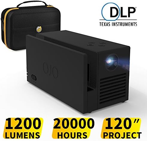 YesOJO Game Exclusive Projector with 20000 mAh Battery and HDMI/USB/AUX for Nintendo Switch/Laptop/iPad/Smartphone With A Gift Traveling Bag