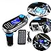 Multipoint FM Transmitter, AGPtek Bluetooth MP3 Player Hands-free Car Kit Charger, Double USB Ports 3.5mm jacks for iPhone 6 plus 6 5 5S iPad Samsung Galaxy S5 Android Cell Phones