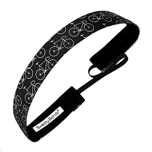Sweaty Bands Womens Girls Headband - Non-Slip Velvet-Lined Fitness Hairband - Cycling Spinning My Wheels - Thumbnail 7